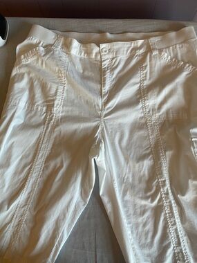 CJ Banks White Cargo Shorts